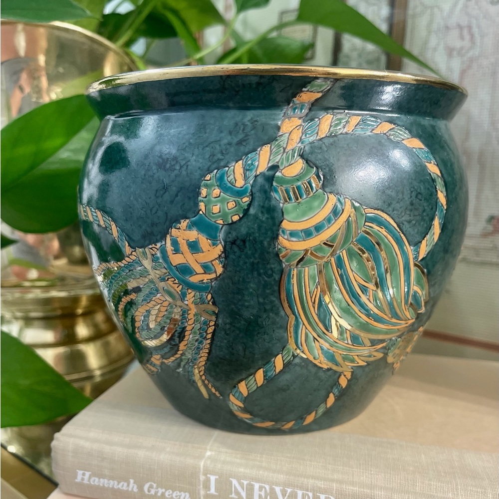 Tassel Planter - fishbowl/cachepot/jardiniere